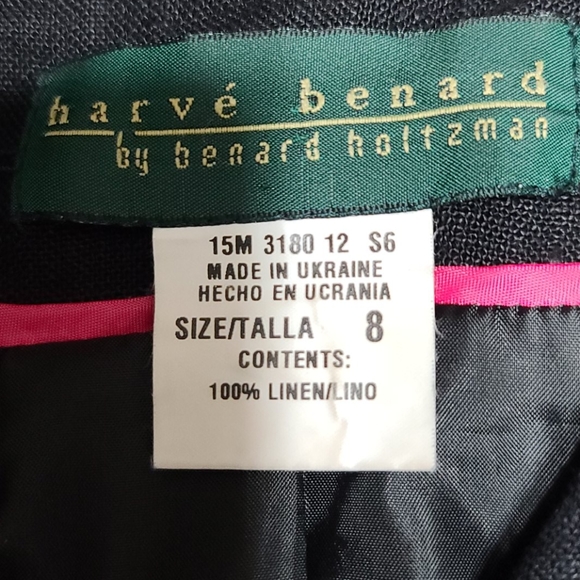 Harve Benard cropped linen blazer size 8 - Picture 4 of 5